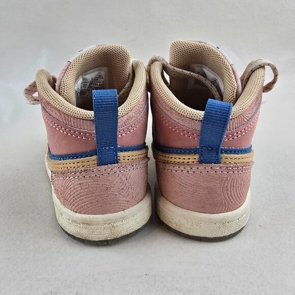 Nike Air Jordan 1 Mid SE Zen Master Toddler Size 7C Multi-Color Pink Blue - Picture 6 of 9